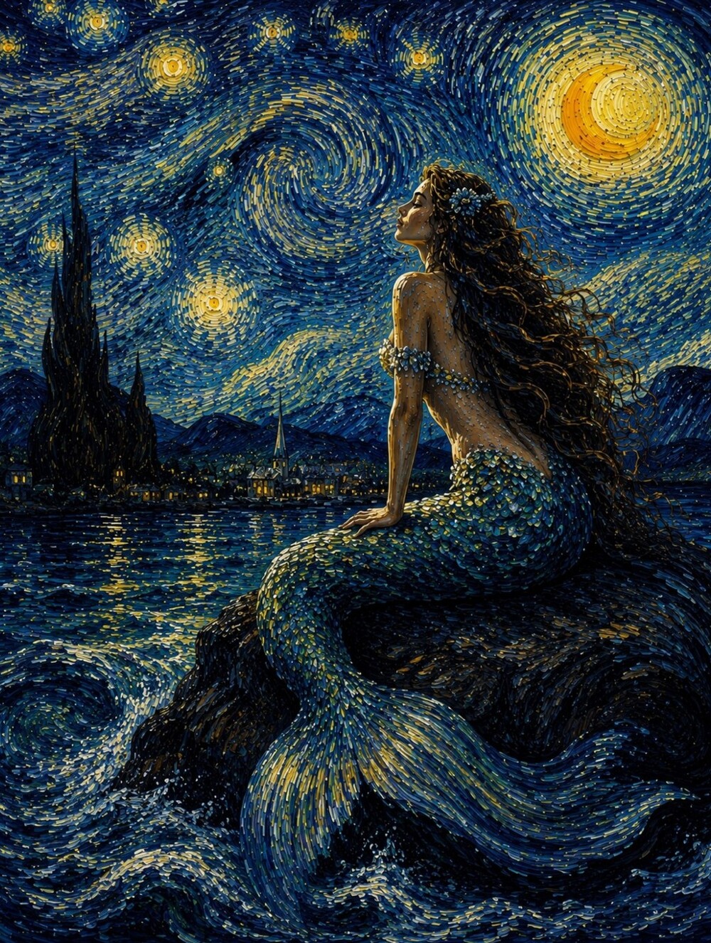 Beautiful Mermaid Print